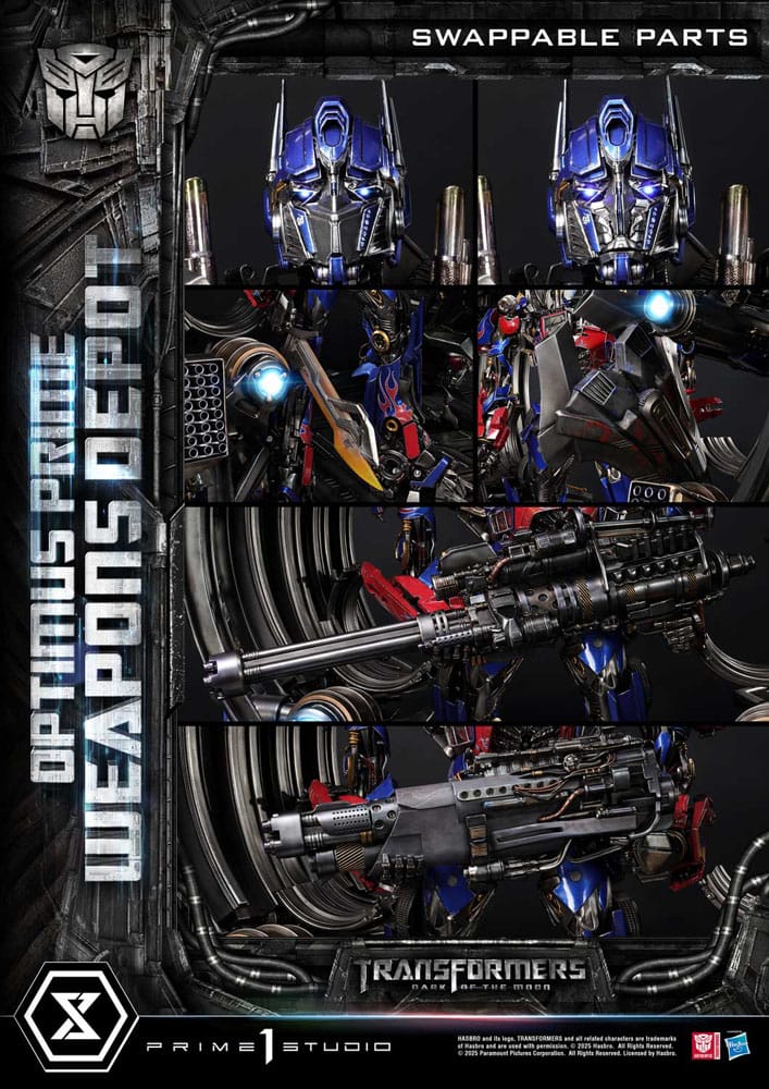 Transformers: Dark of the Moon (Film) Museum Masterline Estatua Optimus Prime Weapons Depot 127 cm