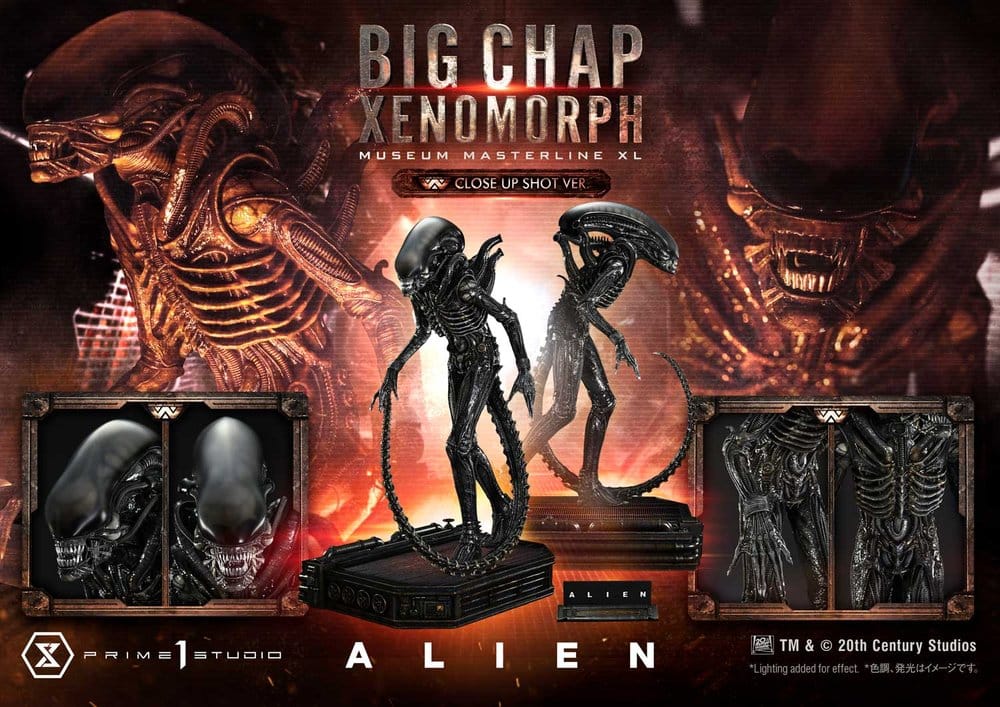 Alien (Film) Museum Masterline XL Statue 1/3 Big Chap Xenomorph Close Up Shot Ver. 100 cm