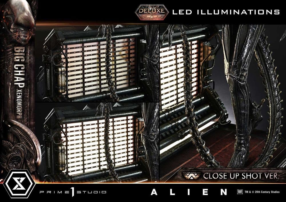Alien (Film) Museum Masterline XL Statue 1/3 Big Chap Xenomorph Close Up Shot Ver. Deluxe Version 100 cm