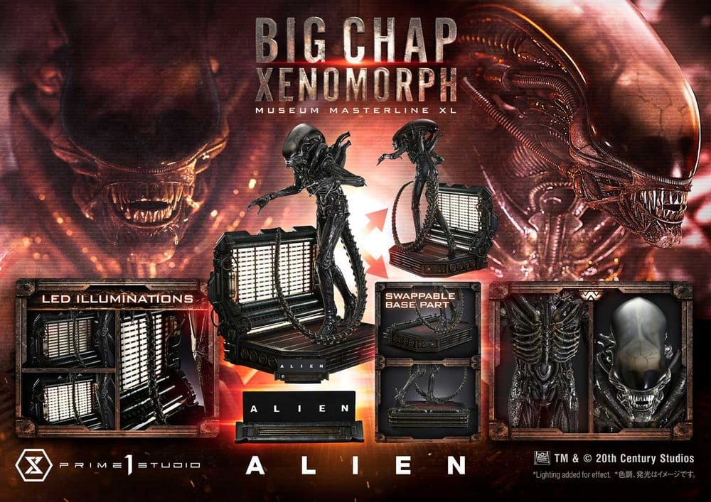 Alien Museum Masterline XL Statue 1/3 Big Chap Xenomorph Regular Ver. Bonus Version 100 cm