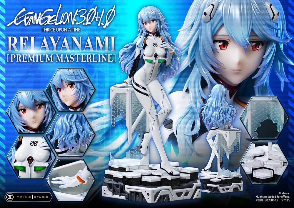 Evangelion: 3.0 + 1.0 Thrice Upon A Time Estatua Premium Masterline Series 1/4 Rei Ayanami 46 cm 