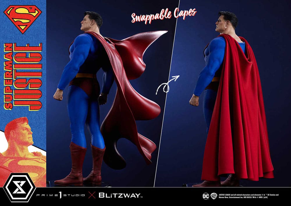 DC Comics Estatua Premium Masterline Series 1/4 Superman Justice Comics 57 cm    
