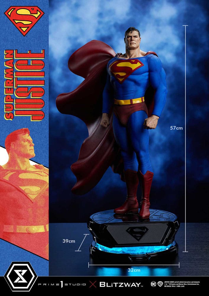 DC Comics Estatua Premium Masterline Series 1/4 Superman Justice Comics 57 cm    