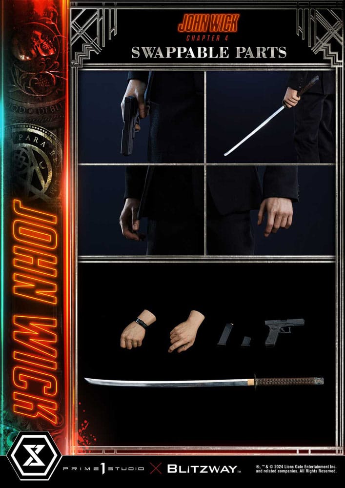John Wick Chapter 4 Estatua Ultimate Premium Masterline Series 1/4 John Wick Deluxe Version 54 cm