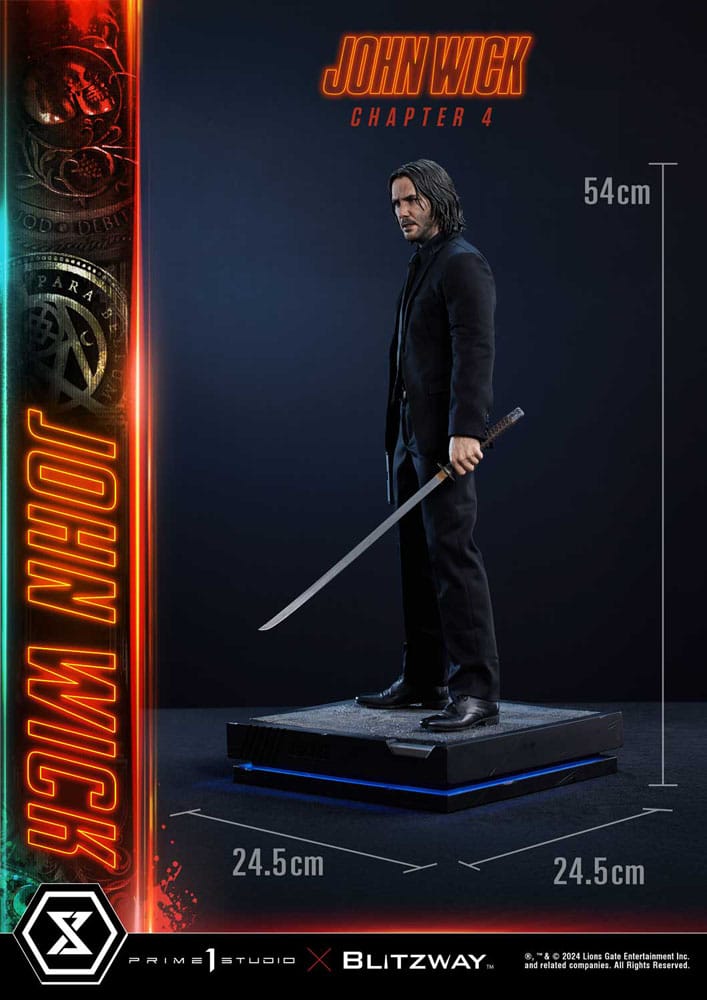 John Wick Chapter 4 Estatua Ultimate Premium Masterline Series 1/4 John Wick Deluxe Version 54 cm