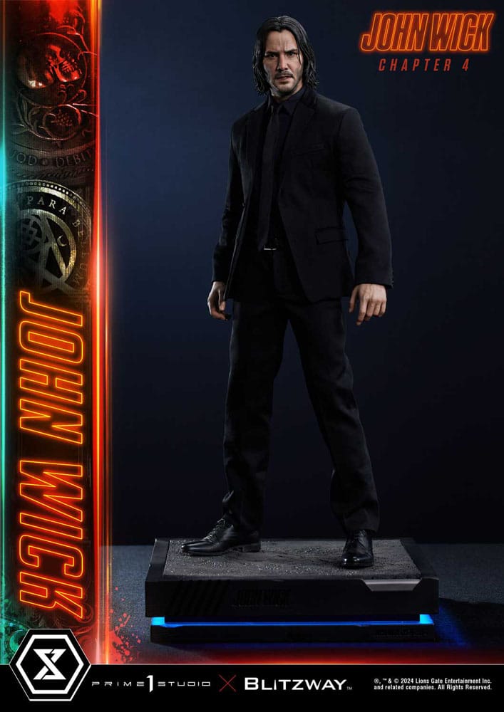 John Wick Chapter 4 Estatua Ultimate Premium Masterline Series 1/4 John Wick Deluxe Bonus Version 54 cm