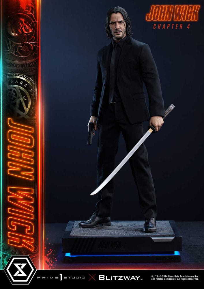 John Wick Chapter 4 Estatua Ultimate Premium Masterline Series 1/4 John Wick Deluxe Bonus Version 54 cm