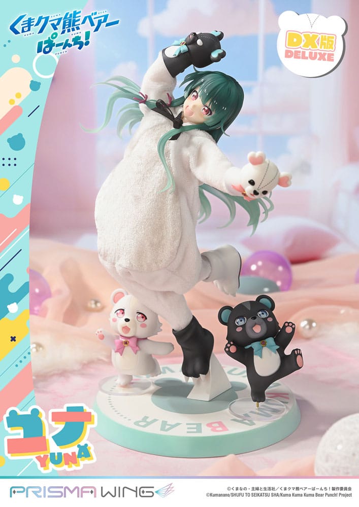 Kuma Kuma Kuma Bear Punch! Estatua PVC 1/7 Prisma Wing Yuna Deluxe Version 28 cm 