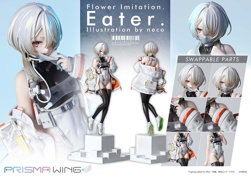 Flower Imitation Estatua PVC 1/7 Prisma Wing Eater Illustration by neco 32 cm