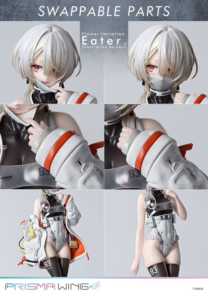 Flower Imitation Estatua PVC 1/7 Prisma Wing Eater Illustration by neco 32 cm