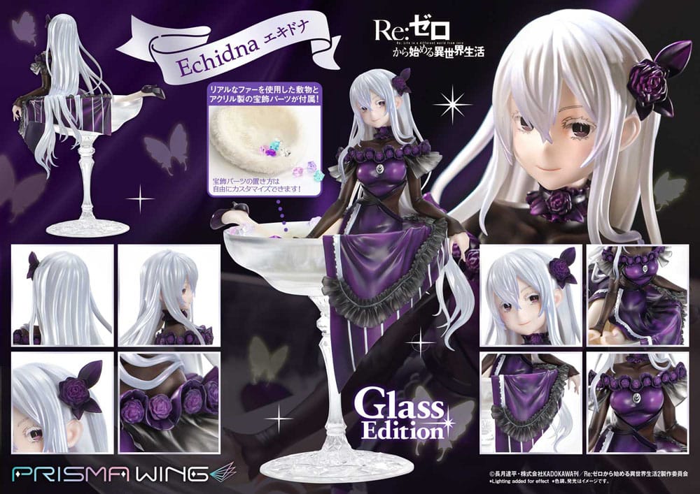 Re:ZERO Starting Life in Another World Estatua PVC 1/7 Prisma Wing Echidna Glass Edition 24 cm 