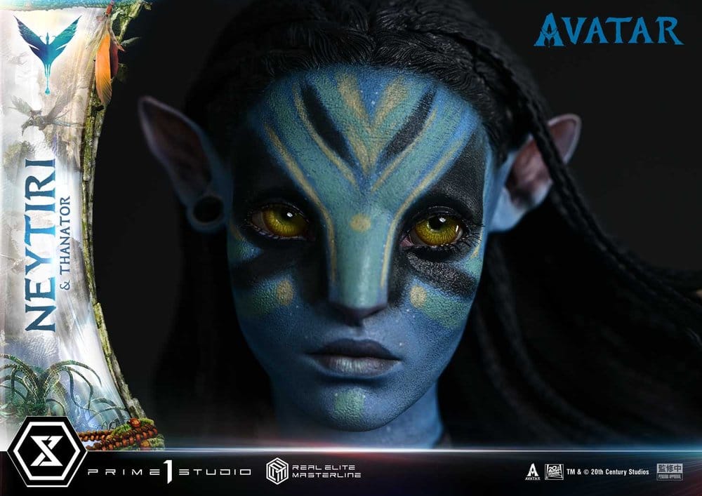 Avatar (Film)  Estatua Real Elite Masterline Series 1/4 Neytiri & Thanator 75 cm 
