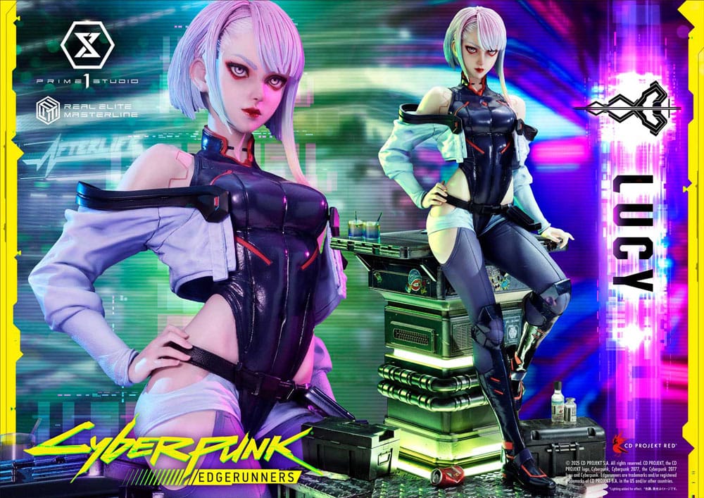 Cyberpunk: Edgerunners Estatua Real Elite Masterline Series 1/4 Lucy 50 cm