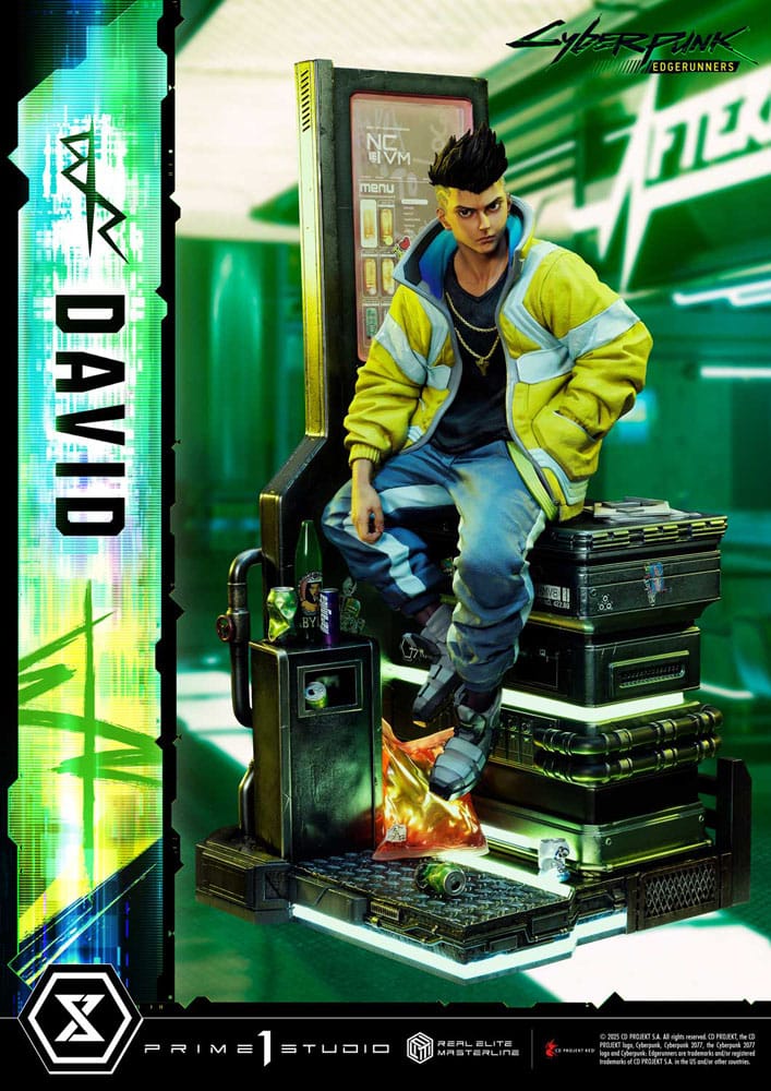 Cyberpunk: Edgerunners Estatua Real Elite Masterline Series 1/4 David 58 cm 