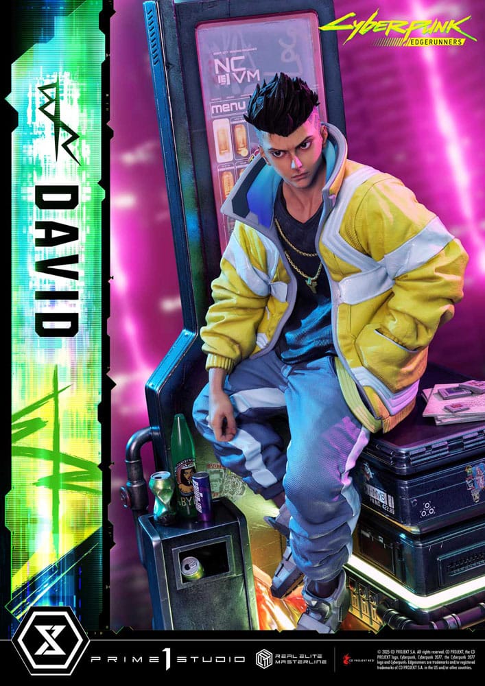 Cyberpunk: Edgerunners Estatua Real Elite Masterline Series 1/4 David 58 cm 