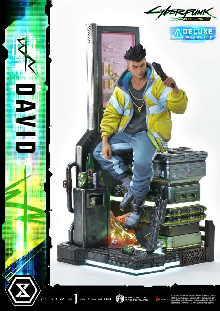 Cyberpunk: Edgerunners Estatua Real Elite Masterline Series 1/4 David Bonus Version 58 cm 