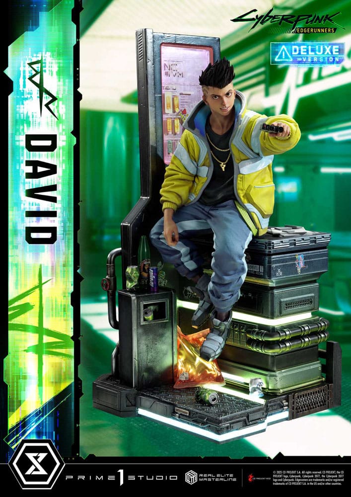 Cyberpunk: Edgerunners Estatua Real Elite Masterline Series 1/4 David Bonus Version 58 cm 
