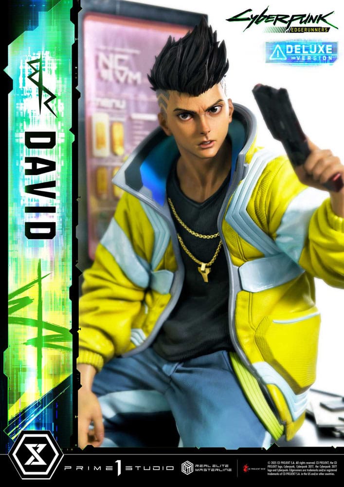 Cyberpunk: Edgerunners Estatua Real Elite Masterline Series 1/4 David Bonus Version 58 cm 