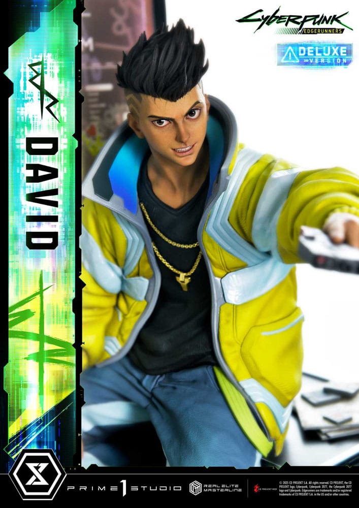 Cyberpunk: Edgerunners Estatua Real Elite Masterline Series 1/4 David Bonus Version 58 cm 
