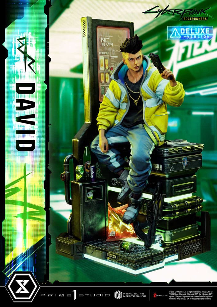 Cyberpunk: Edgerunners Estatua Real Elite Masterline Series 1/4 David Deluxe Bonus Version 58 cm 