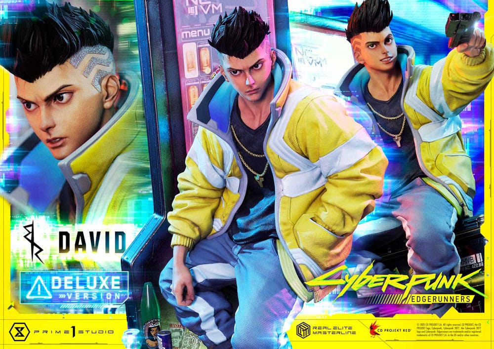Cyberpunk: Edgerunners Estatua Real Elite Masterline Series 1/4 David Deluxe Bonus Version 58 cm 