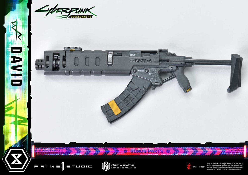 Cyberpunk: Edgerunners Estatua Real Elite Masterline Series 1/4 David Deluxe Bonus Version 58 cm 