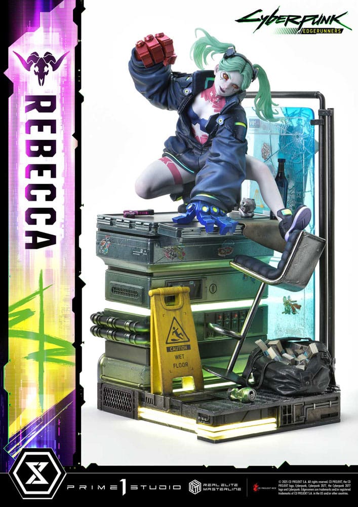 Cyberpunk: Edgerunners Estatua Real Elite Masterline Series 1/4 Rebecca 54 cm    