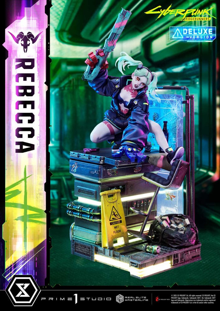 Cyberpunk: Edgerunners Estatua Real Elite Masterline Series 1/4 Rebecca Deluxe Version 54 cm  