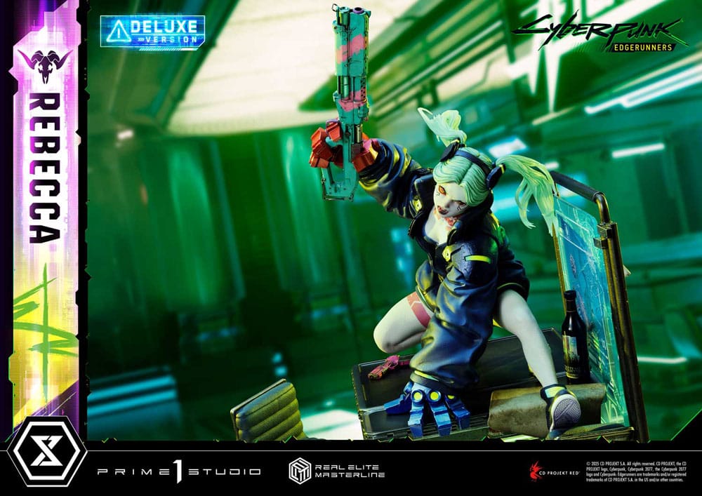 Cyberpunk: Edgerunners Estatua Real Elite Masterline Series 1/4 Rebecca Deluxe Version 54 cm  