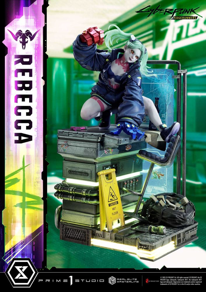 Cyberpunk: Edgerunners Estatua Real Elite Masterline Series 1/4 Rebecca Deluxe Version 54 cm  