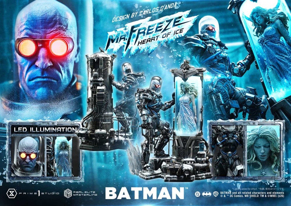 DC Comics Real Elite Masterline Series Estatua 1/3 Batman (Comics) Mr. Freeze Heart of Ice (Design by Carlos D'Anda) 82 cm