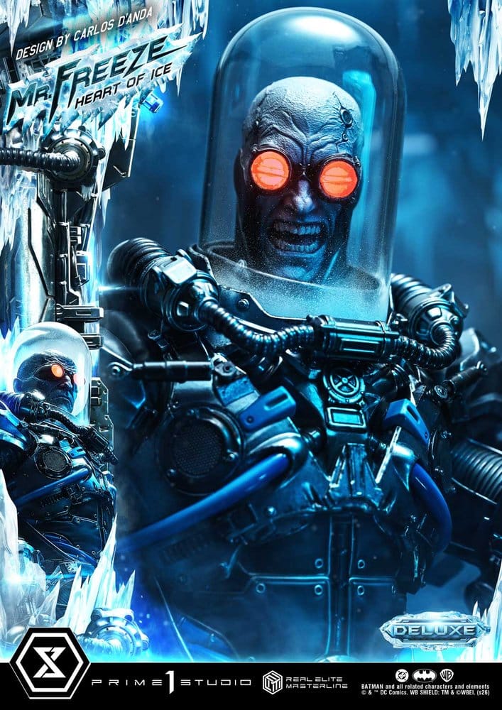 DC Comics Real Elite Masterline Series Estatua 1/3 Batman (Comics) Mr. Freeze Heart of Ice (Design by Carlos D'Anda) Deluxe Bonus Version 82 cm