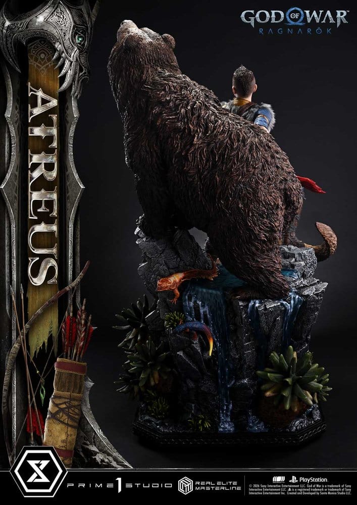 God of War: Ragnarok Real Elite Masterline Estatua 1/3 Atreus 96 cm