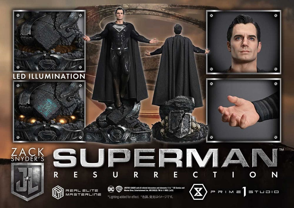 Zack Snyder's Justice League Estatua Real Elite Masterline Series 1/3 Superman Resurrection Deluxe Ver. 95 cm