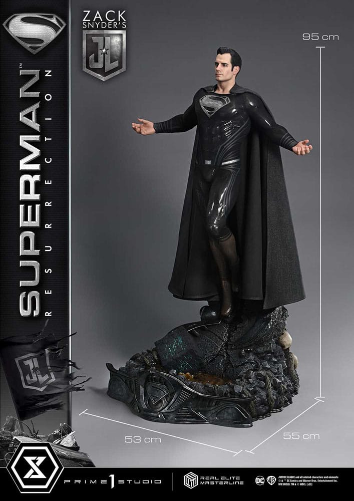 Zack Snyder's Justice League Estatua Real Elite Masterline Series 1/3 Superman Resurrection Deluxe Ver. 95 cm