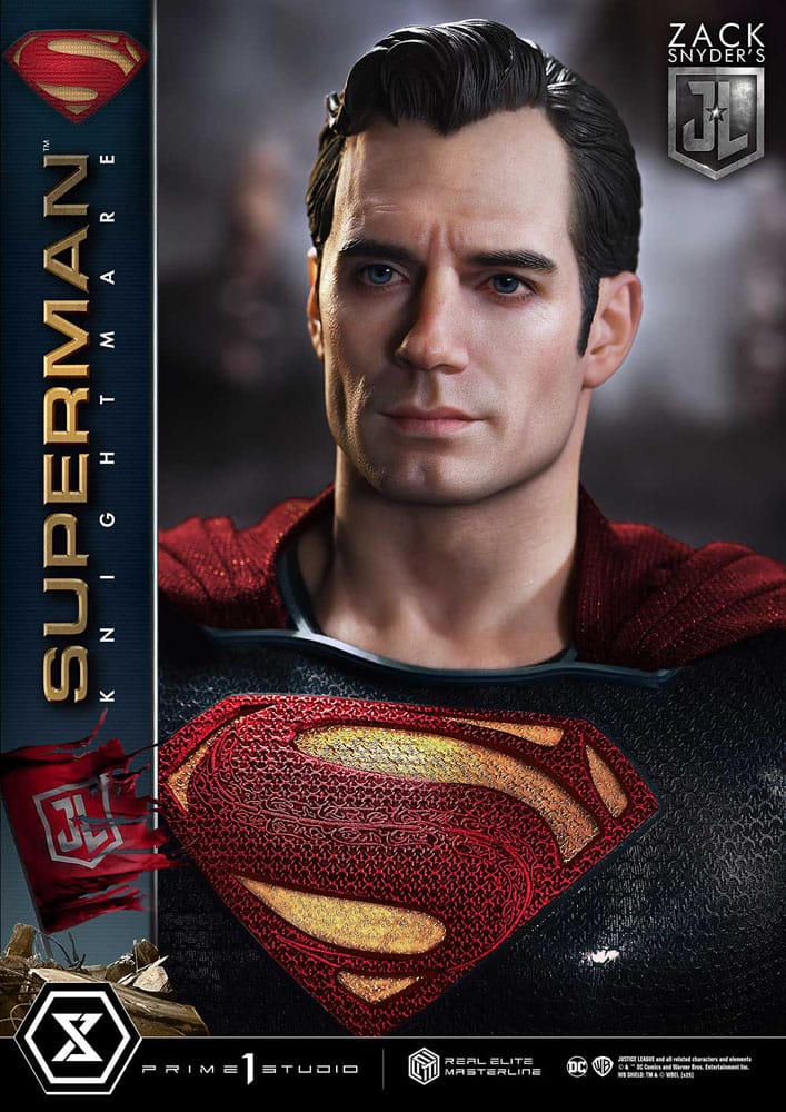 Zack Snyder's Justice League Estatua Real Elite Masterline Series 1/3 Superman Knightmare Color Edition 95 cm