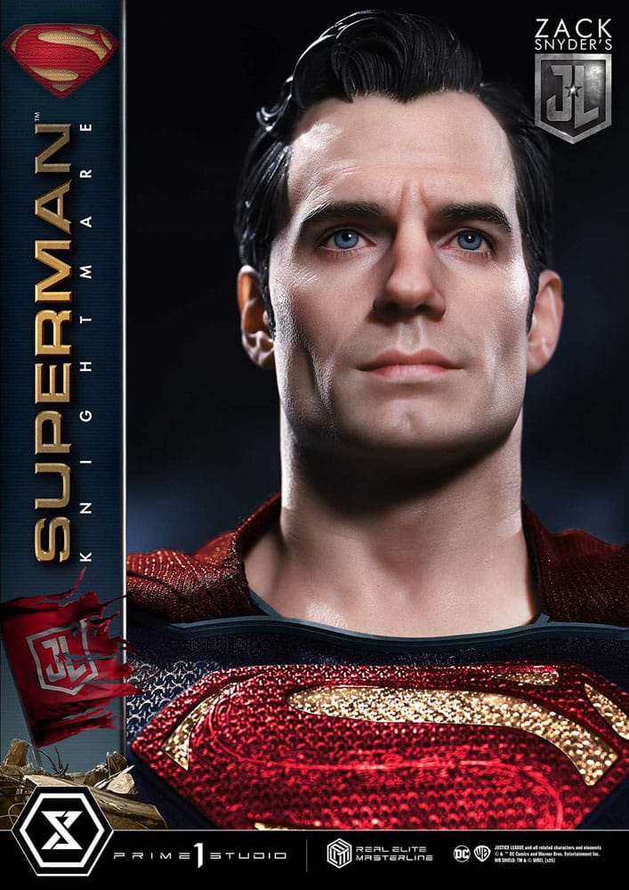 Zack Snyder's Justice League Estatua Real Elite Masterline Series 1/3 Superman Knightmare Color Edition 95 cm