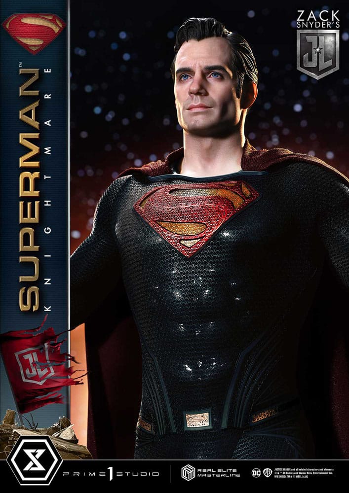 Zack Snyder's Justice League Estatua Real Elite Masterline Series 1/3 Superman Knightmare Color Edition 95 cm