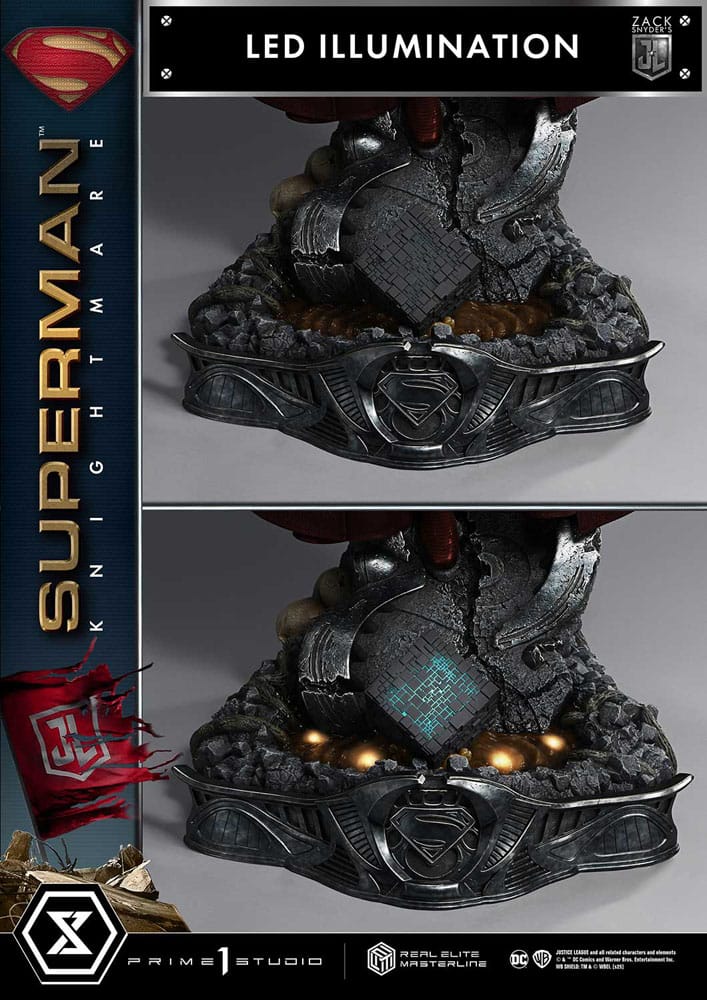 Zack Snyder's Justice League Estatua Real Elite Masterline Series 1/3 Superman Knightmare Color Edition 95 cm