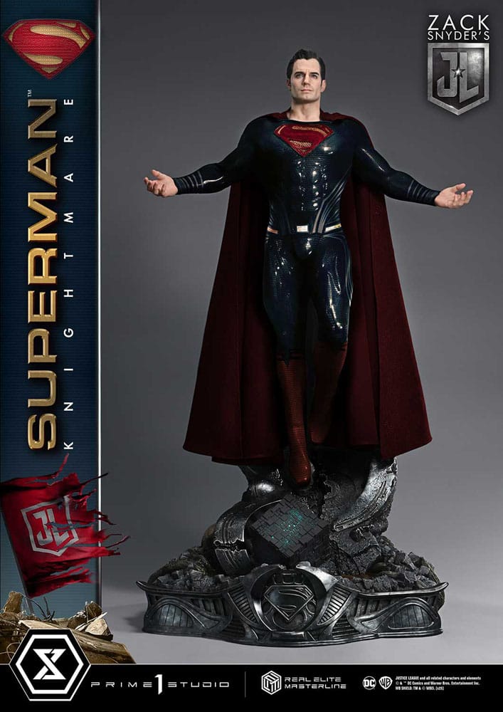 Zack Snyder's Justice League Estatua Real Elite Masterline Series 1/3 Superman Knightmare Color Edition 95 cm