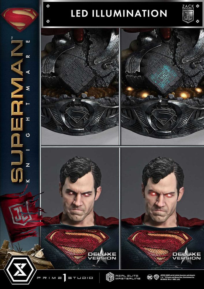 Zack Snyder's Justice League Estatua Real Elite Masterline Series 1/3 Superman Knightmare Color Edition Deluxe Ver. 95 cm