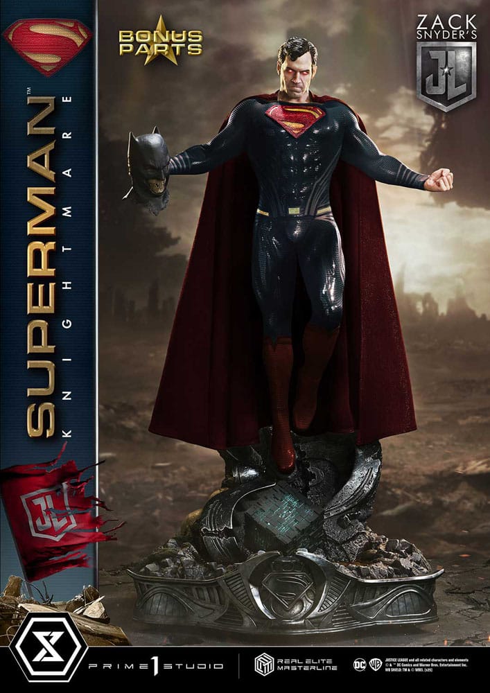 Zack Snyder's Justice League Estatua Real Elite Masterline Series 1/3 Superman Knightmare Color Edition Deluxe Bonus Ver. 95 cm