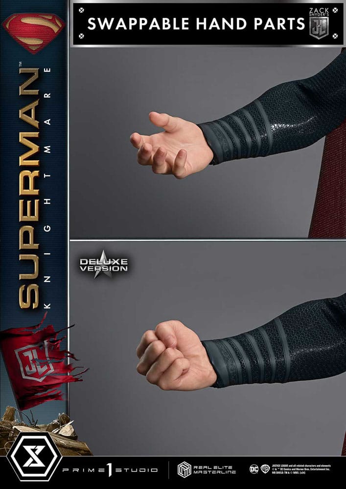 Zack Snyder's Justice League Estatua Real Elite Masterline Series 1/3 Superman Knightmare Color Edition Deluxe Bonus Ver. 95 cm