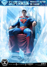 DC Comics Estatua 1/4 Throne Legacy Collection Superman Fortress of Solitude on Throne (Design by Gabriele Dell'Otto) 52 cm