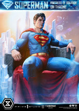 DC Comics Estatua 1/4 Throne Legacy Collection Superman Fortress of Solitude on Throne (Design by Gabriele Dell'Otto) 52 cm