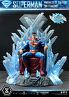 DC Comics 1/4 Scale Statue Throne Legacy Collection Superman Fortress of Solitude on Throne (Design by Gabriele Dell'Otto) Ultimate Version 52 cm
