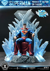 DC Comics Estatua 1/4 Throne Legacy Collection Superman Fortress of Solitude on Throne (Design by Gabriele Dell'Otto) Ultimate Version 52 cm