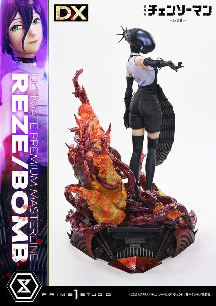 Chainsaw Man Ultimate Premium Masterline Series Estatua 1/4 REZE/BOMB Deluxe Version 56 cm