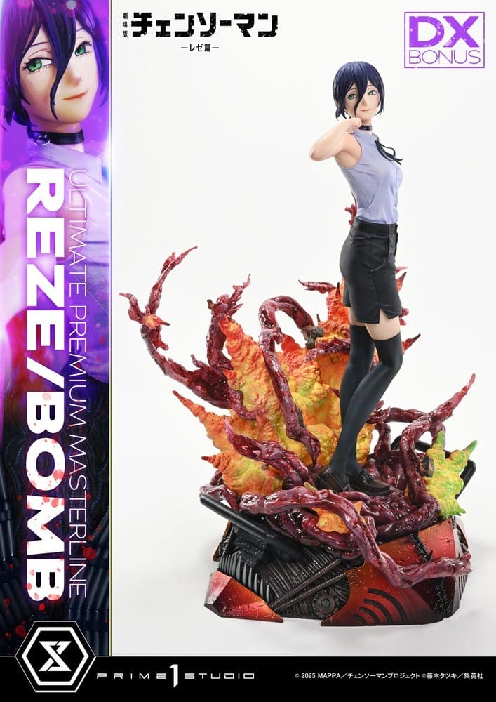 Chainsaw Man Ultimate Premium Masterline Series Estatua 1/4 The Movie: Reze Arc REZE/BOMB DX Bonus Version 56 cm