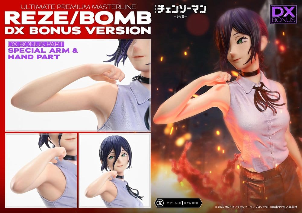 Chainsaw Man Ultimate Premium Masterline Series Estatua 1/4 The Movie: Reze Arc REZE/BOMB DX Bonus Version 56 cm